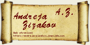 Andreja Žižakov vizit kartica